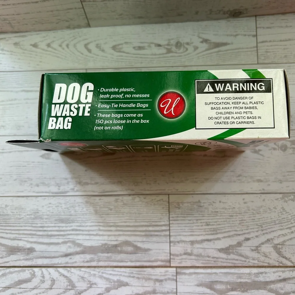 U Brand Dog Waste Bags / Doggy Doo Bags - 150 PCS LARGE BAGS not on a roll.
